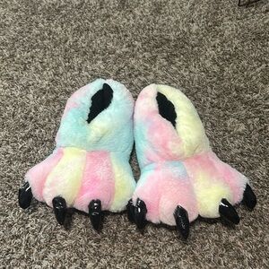 Any size claw tie-dye slippers